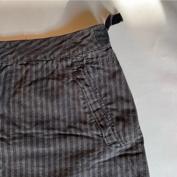 Route 66 | Vintage Black Pinstripe Mini Skirt Women’s Size 15/16 | 100% Cotton - Picture 3 of 8